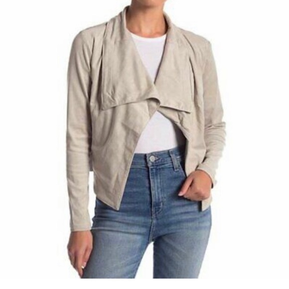 Romeo & Juliet Draped Faux Suede Jacket NWT - Picture 1 of 5